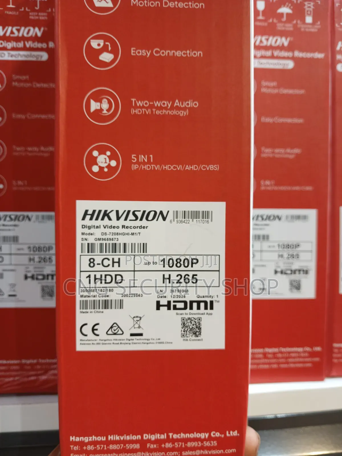8ch Hybrid Digital Video Recorder Acusense for 2mp