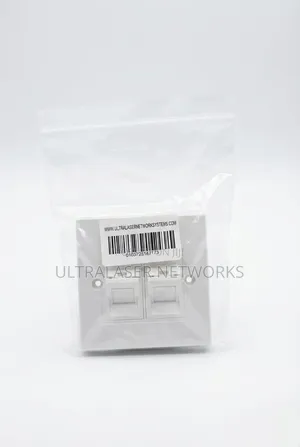 W-Tel Cat.6 Double Faceplate Angle Type