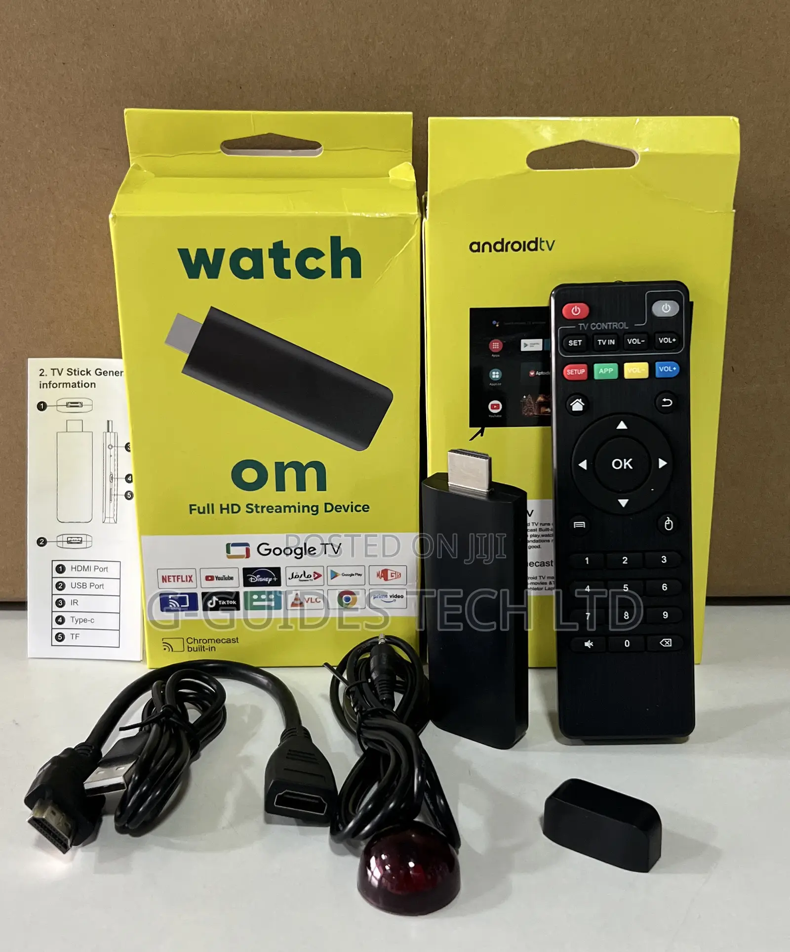 Watch OM Android TV Stick Full HD Streaming Device