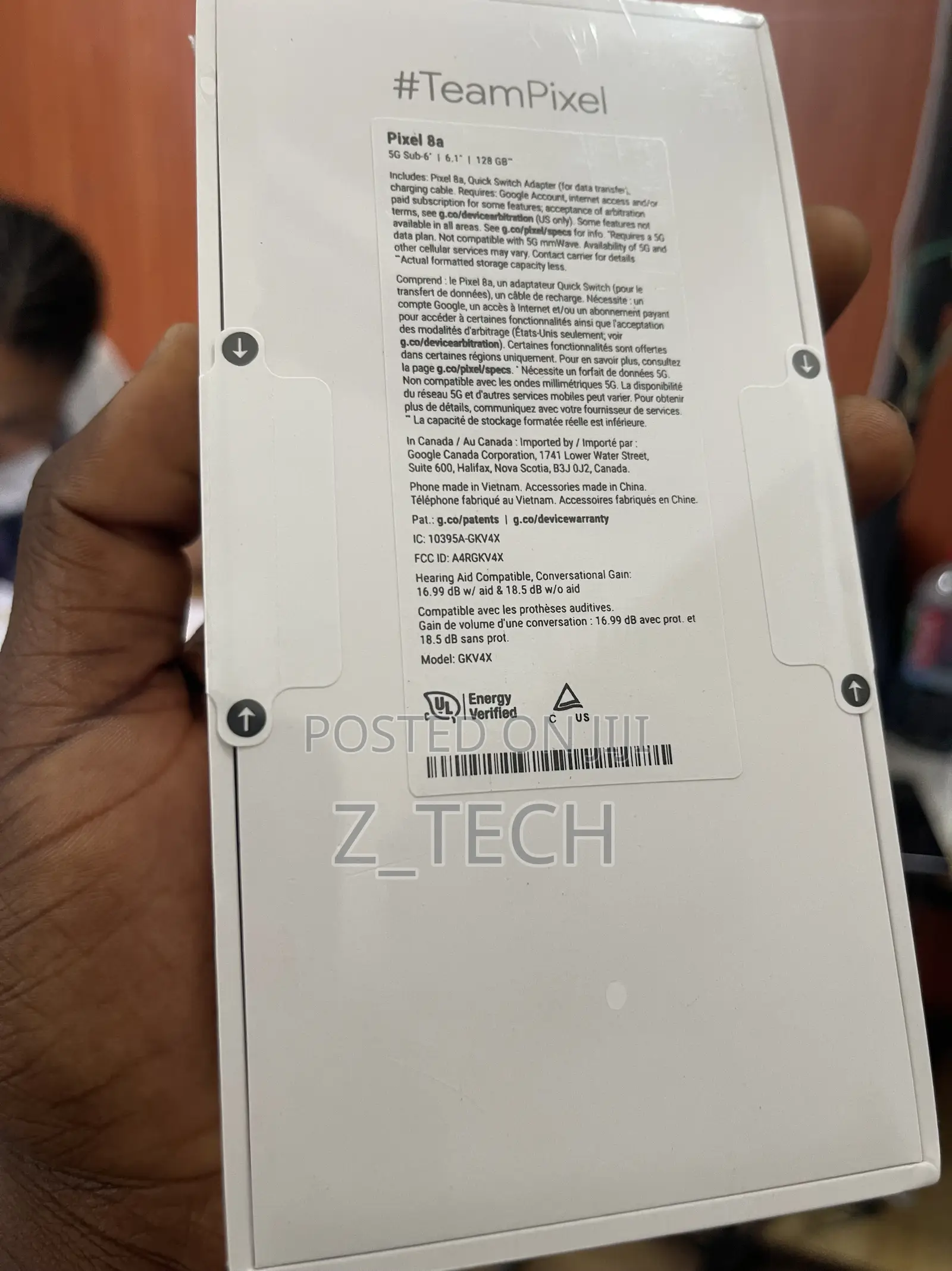 New Google Pixel 8a 128 GB Black
