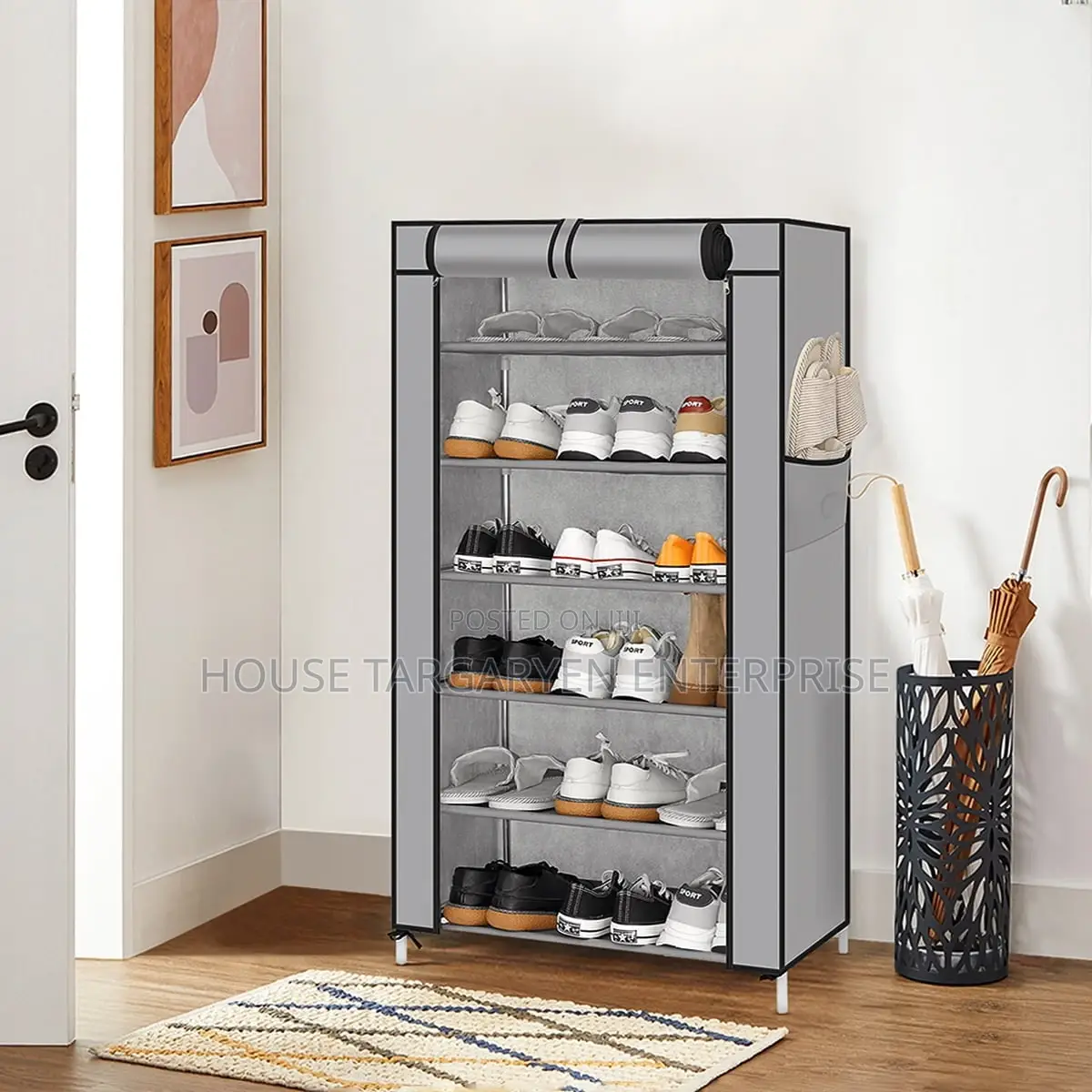 5-Tier Dustproof Shoe Rack
