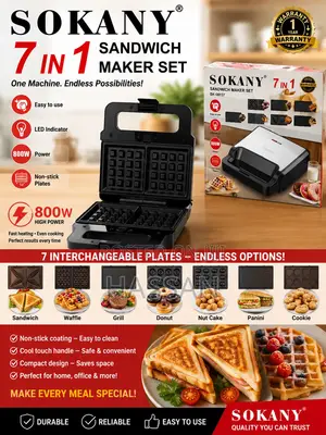 7in1 Sandwich Maker Set