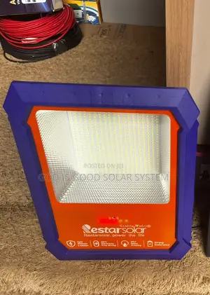800w Solar Led Floodlight With Panel, Remote Control, Timer Functions