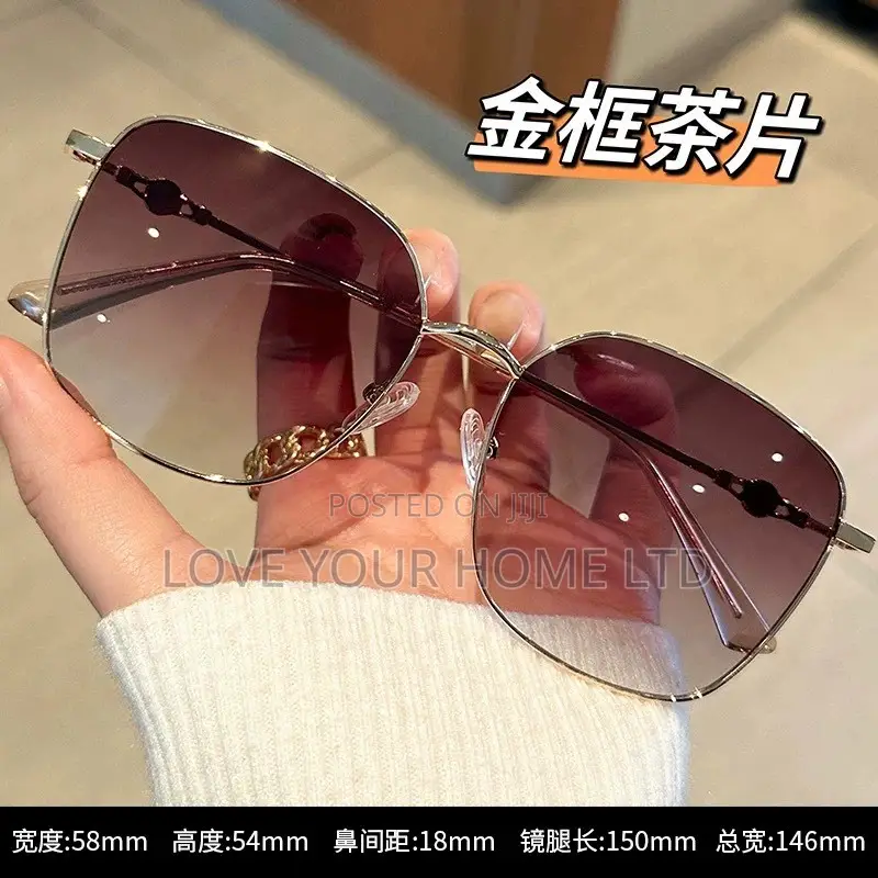 Luxury Rimless Polygon Gradient Sunglasses for Women