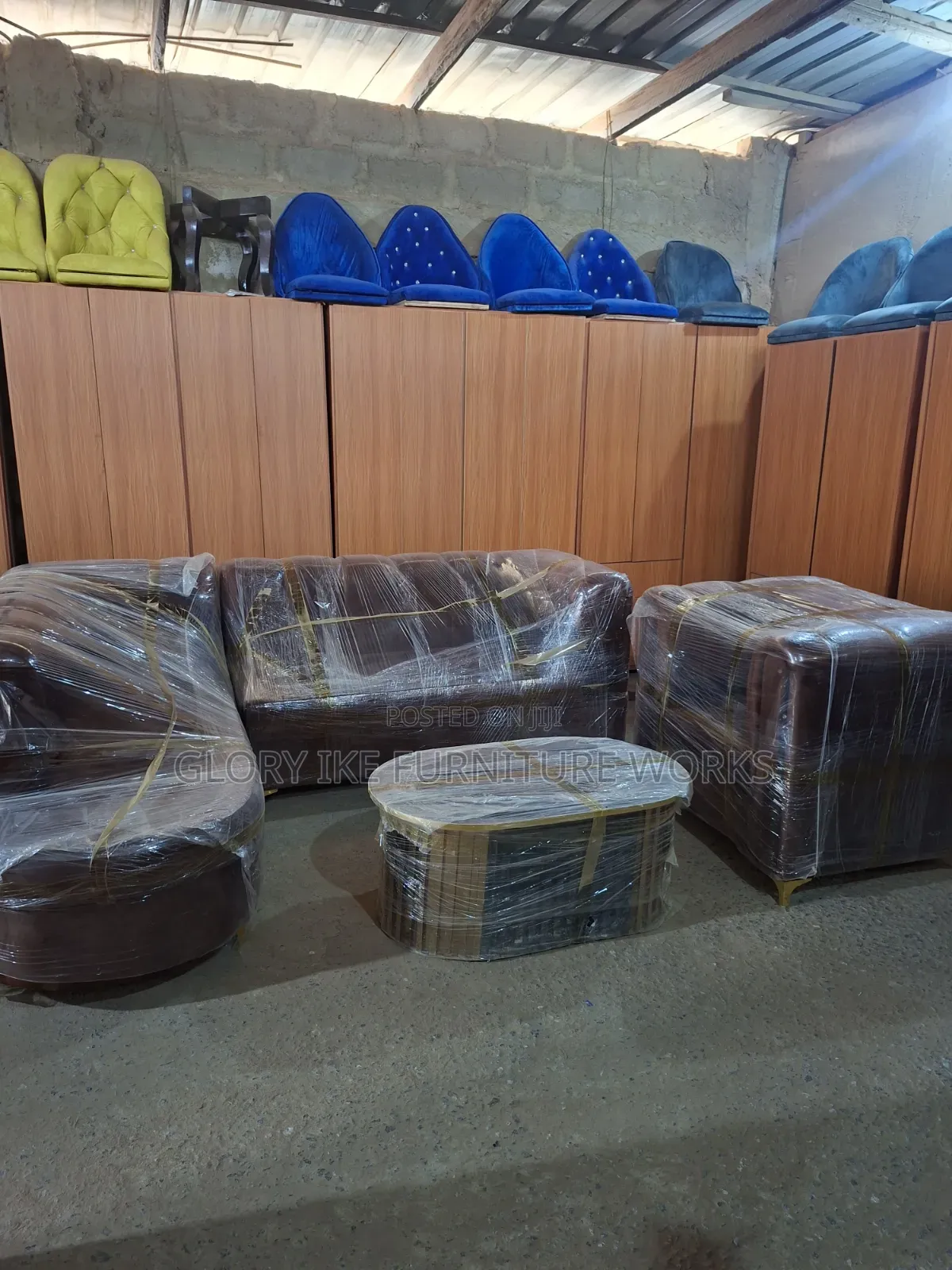L Shape Sofa With Center Table and One