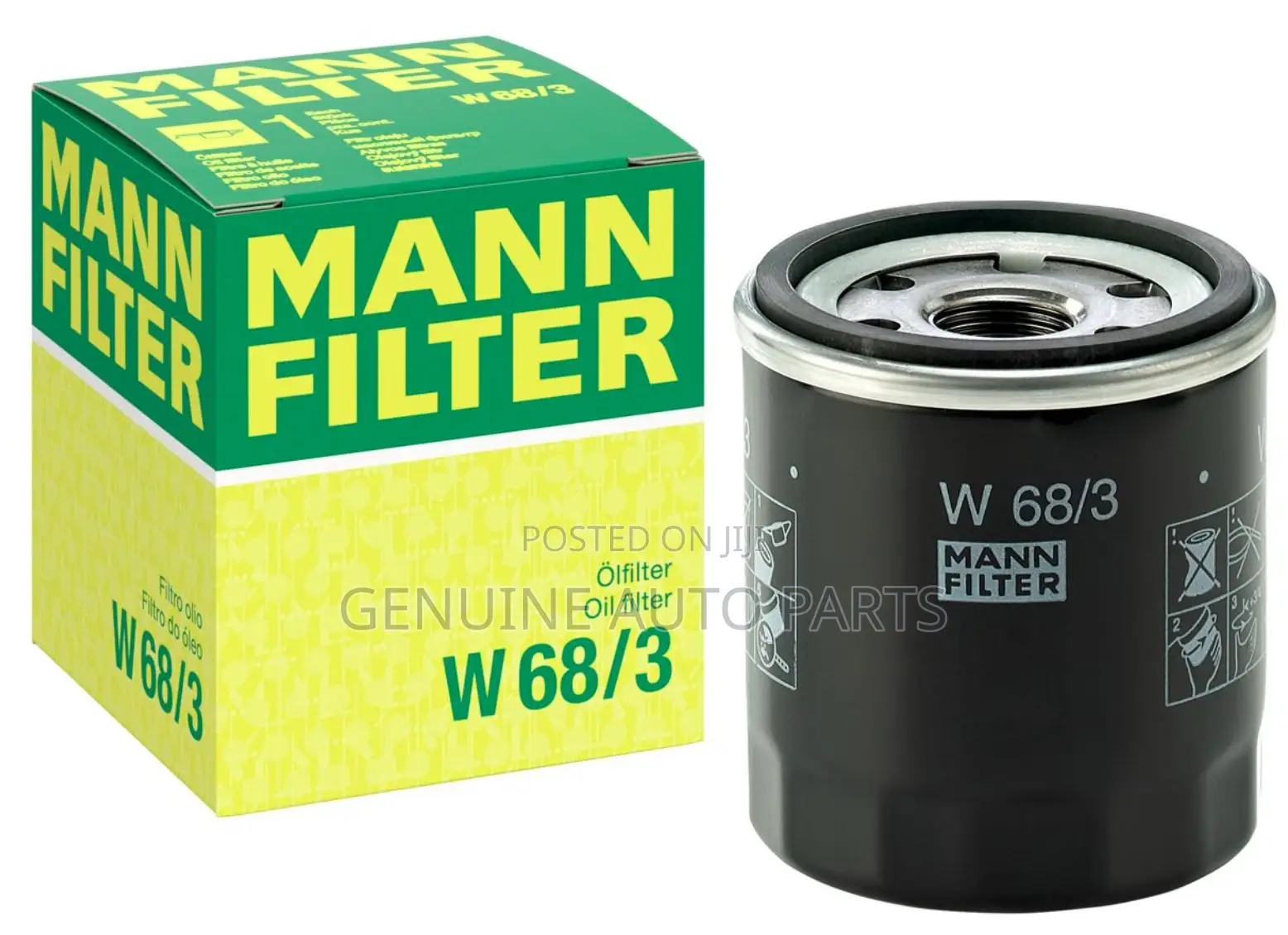 Mann Filter W 68/3 Oil Filter (Toyota, Mazda, Lexus, and More)