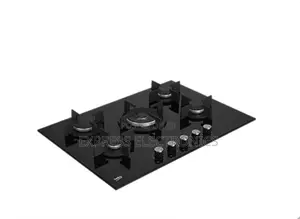 Uktra Morden Sleek Built-in Gas Hob, 5 Burners, Black MG90GQ095AL1B-BS