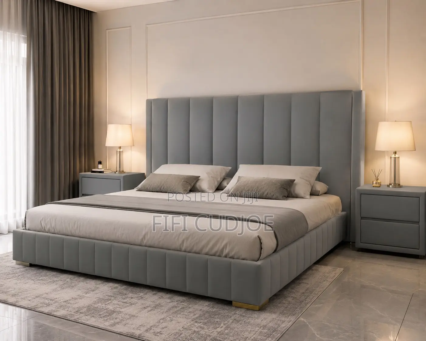 Kingsize Bedframe With a Double Side Drawer
