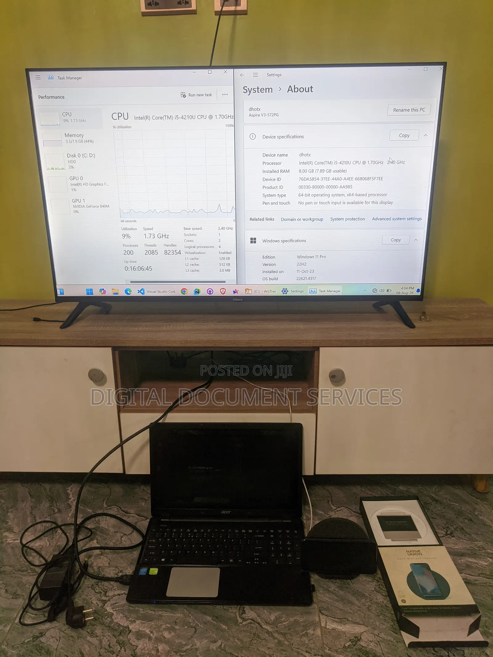 Laptop Acer Aspire V3-572PG 8GB Intel Core i5 HDD 512GB