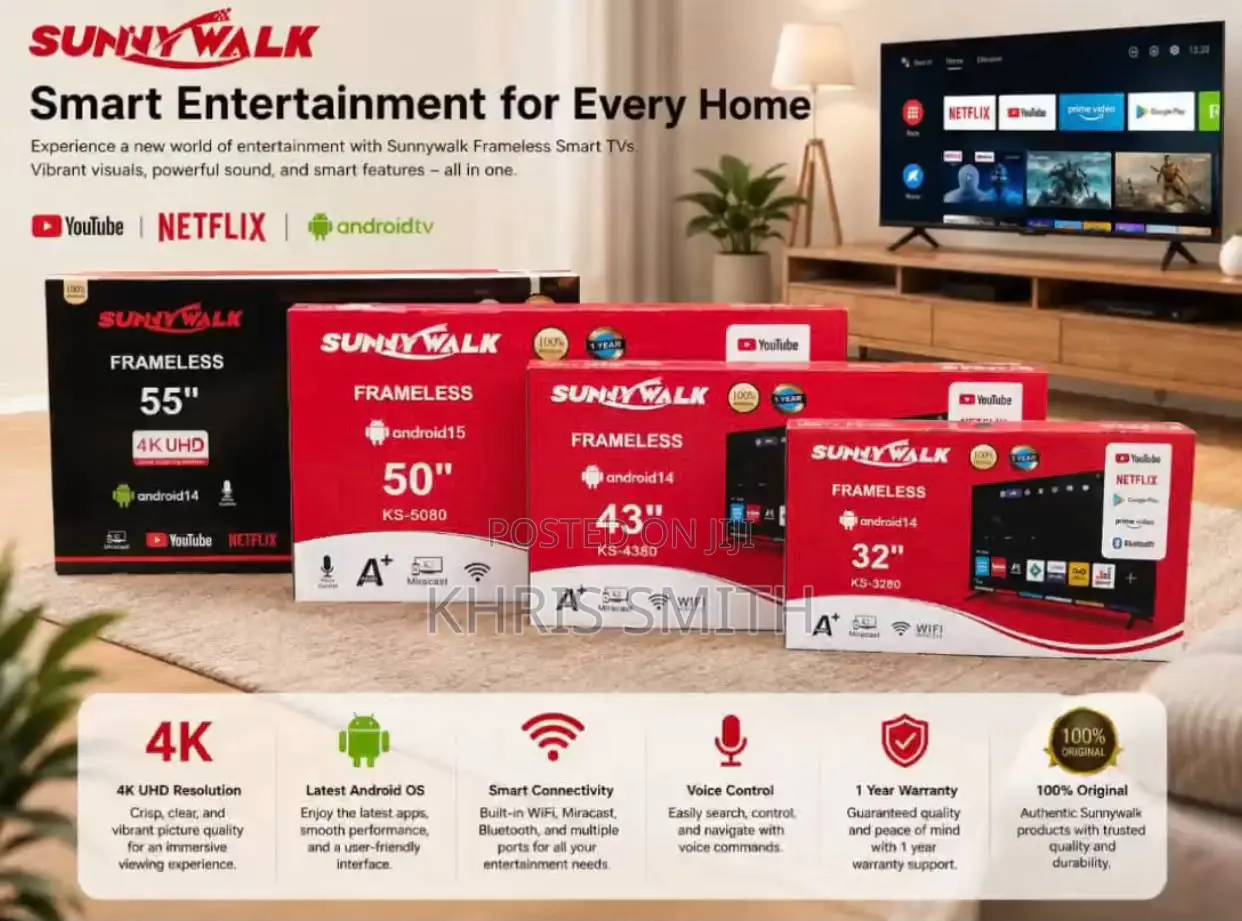 Frameless Smart TV