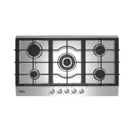 High Quality Midea 90cm 5 Burner Gas Hob| Stainless Steel [90G50ME]
