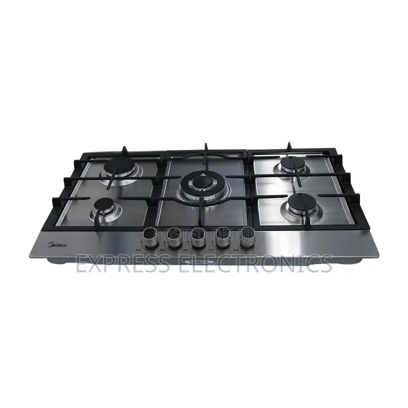 Ultra Modern Midea 90cm 5 Burner Gas Hob| Stainless Steel [90G50ME]