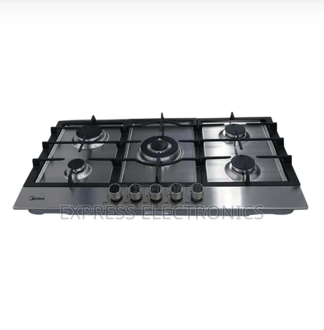 Ultra Modern Midea 90cm 5 Burner Gas Hob| Stainless Steel [90G50ME]