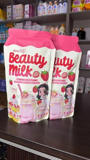 Beauty Glow Milk Strawberry-Flavored Dietary Supplement Drink