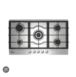 Shop the New Midea 90cm 5 Burner Gas Hob| Stainless Steel [90G50ME]