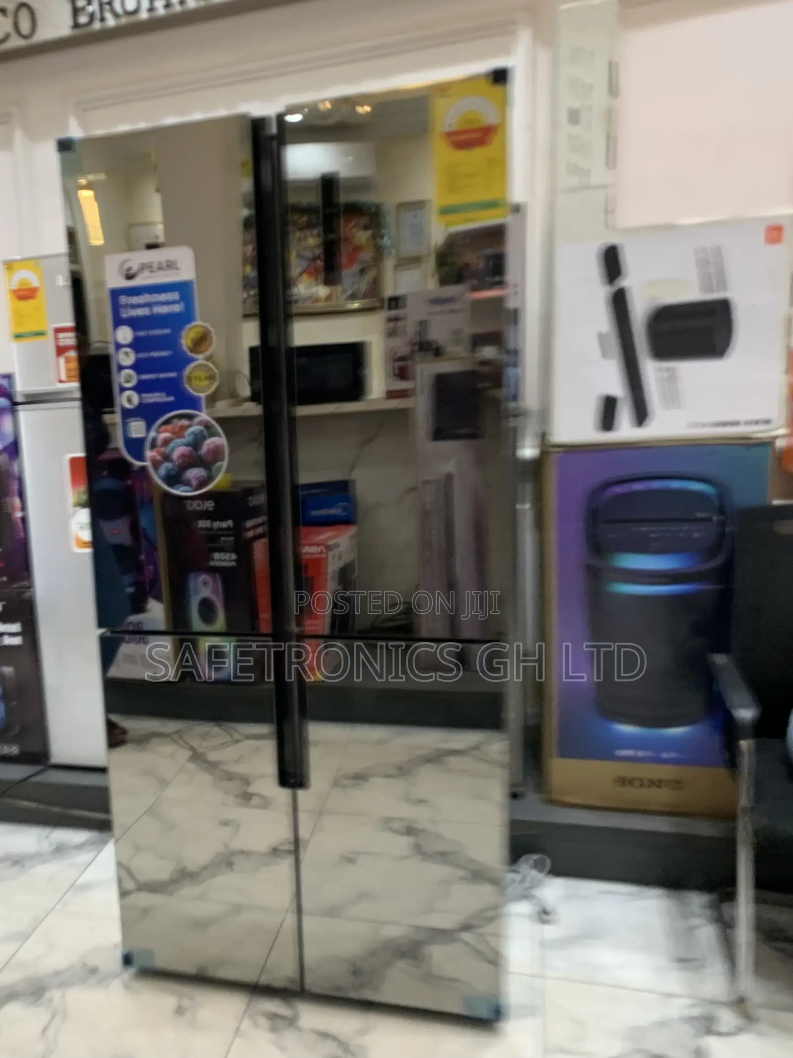Newly Virtual Pearl PF-630MDBG-2GB 4-Door French-Style Refrigerator