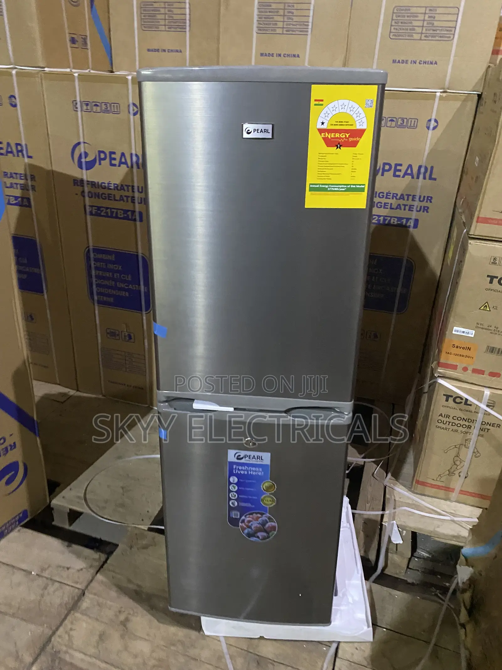 Pearl (Pf-217b-1a)140 Liters Bottom Freezer Fridge