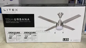 New Litex Urbana 48-Inch Ceiling Fan With Led Light