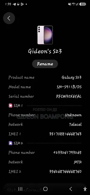 Samsung Galaxy S23 256 GB Pink