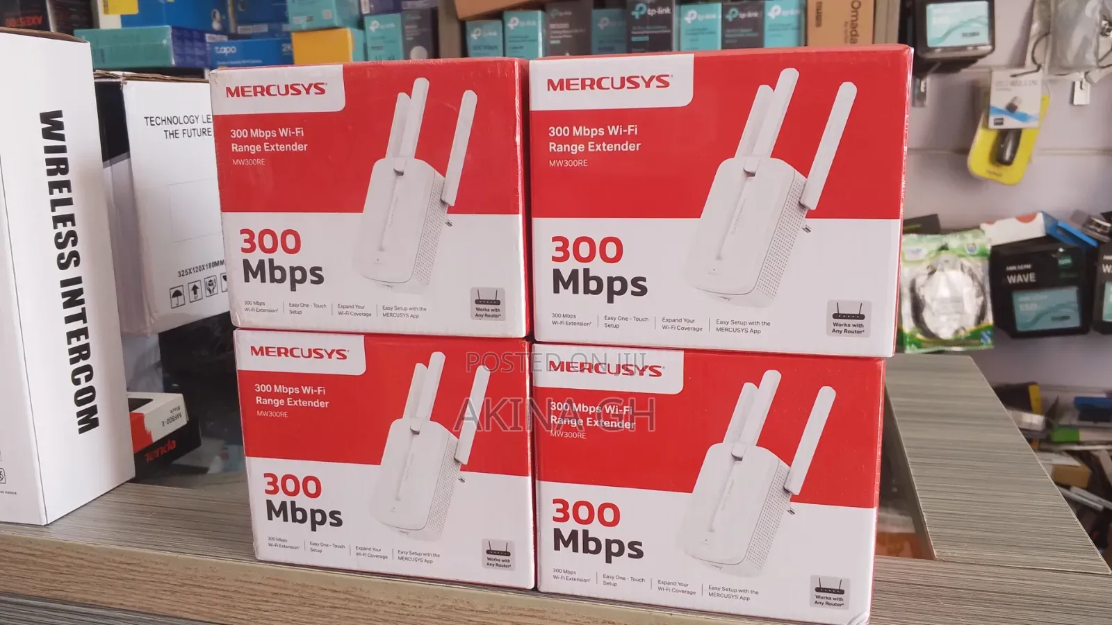 Mercusys 300mbps Wifi Range Extender MW300RE
