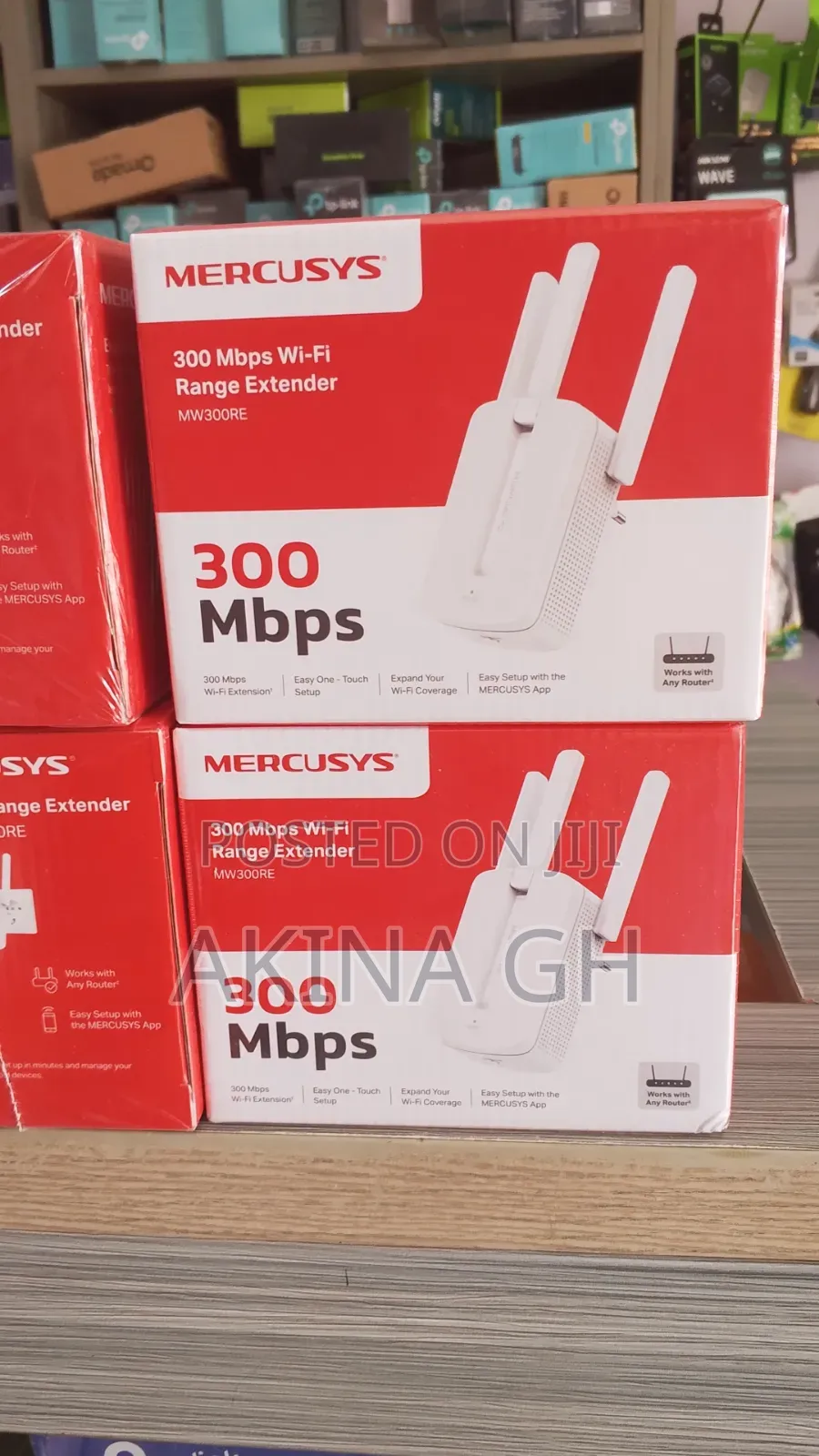 Mercusys 300mbps Wifi Range Extender MW300RE