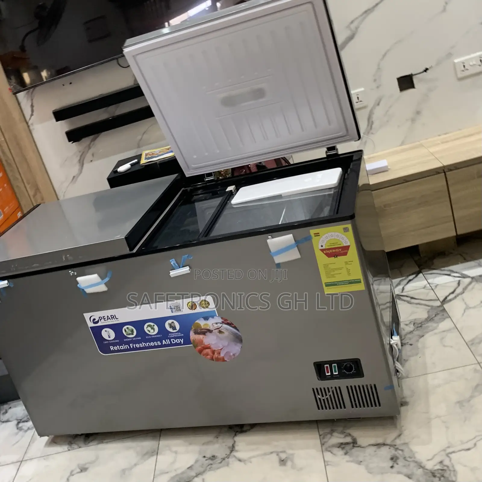 Zealous Pearl PCF-5310-6f 418L Double-Door Electric Chest Freezer