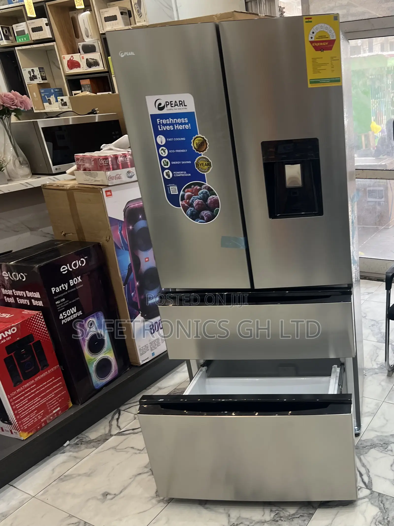 Secure PF-702MDIXWD-2B Pearl 531L 4-Door French Door Refrigerator