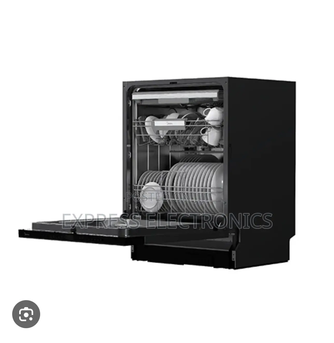 Ultra High Midea 14-Plate Built-in Smart Dishwasher - WQP14-W7703L(B)