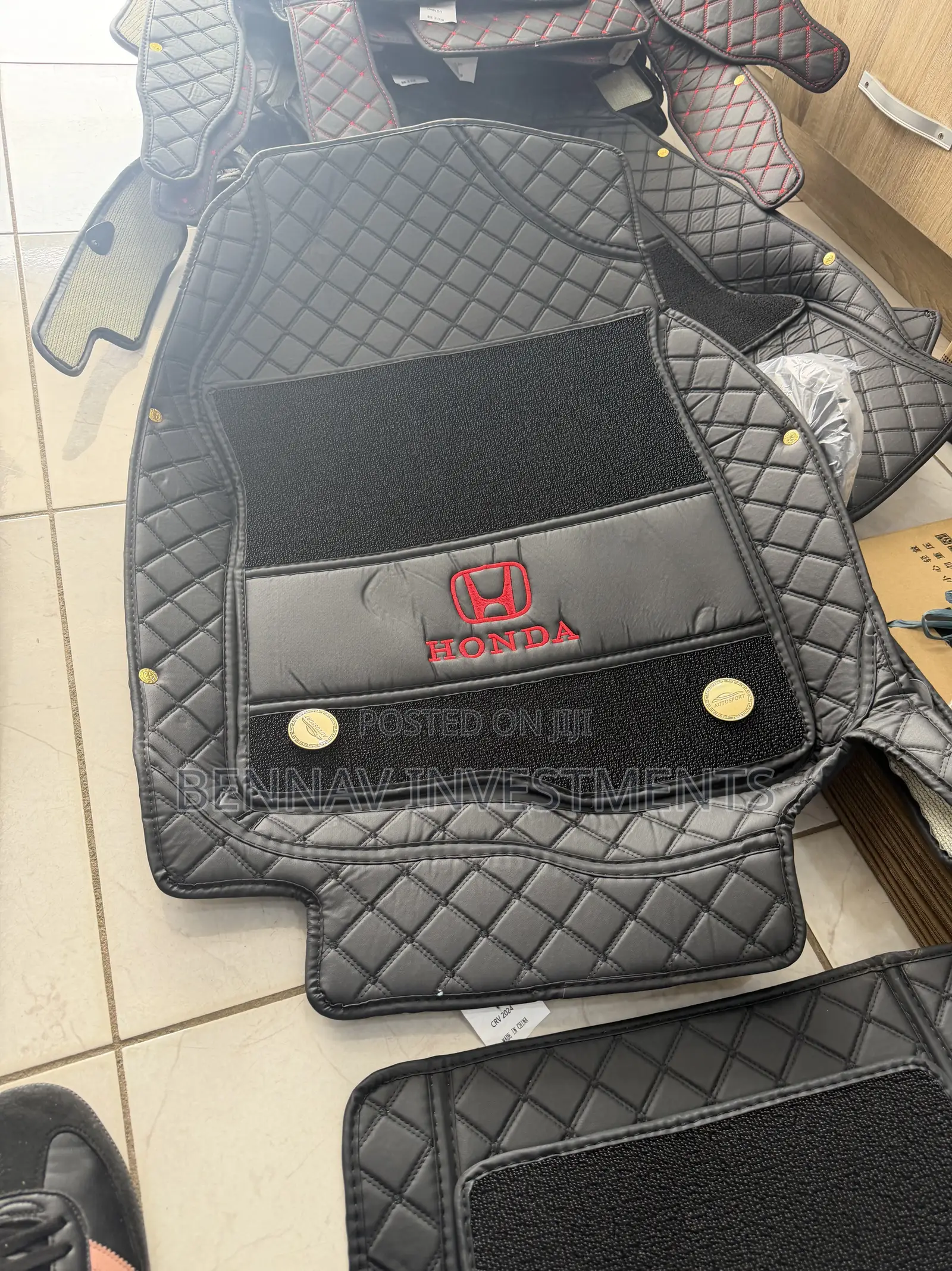 5D Premium Leather Floor Mat/Carpet for Honda CR-V 2023 to 2026