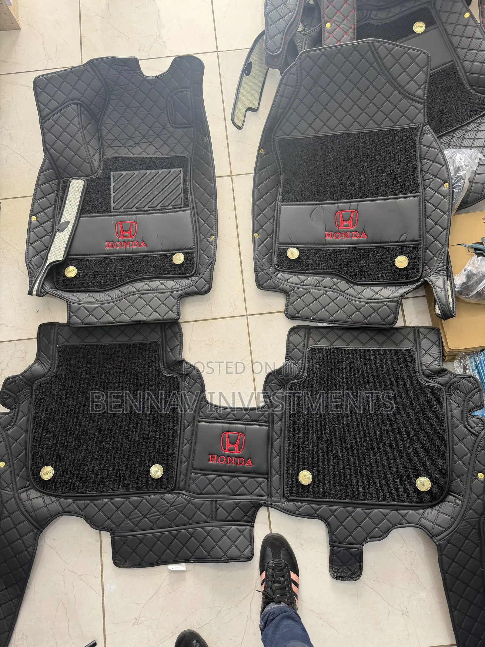 5D Premium Leather Floor Mat/Carpet for Honda CR-V 2023 to 2026