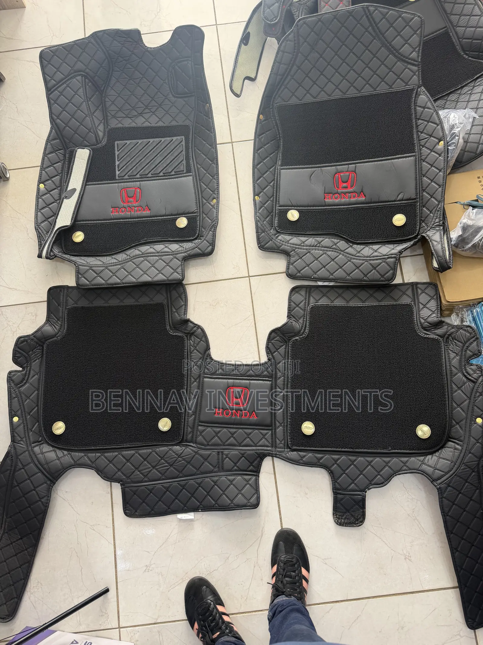 5D Premium Leather Floor Mat/Carpet for Honda CR-V 2023 to 2026