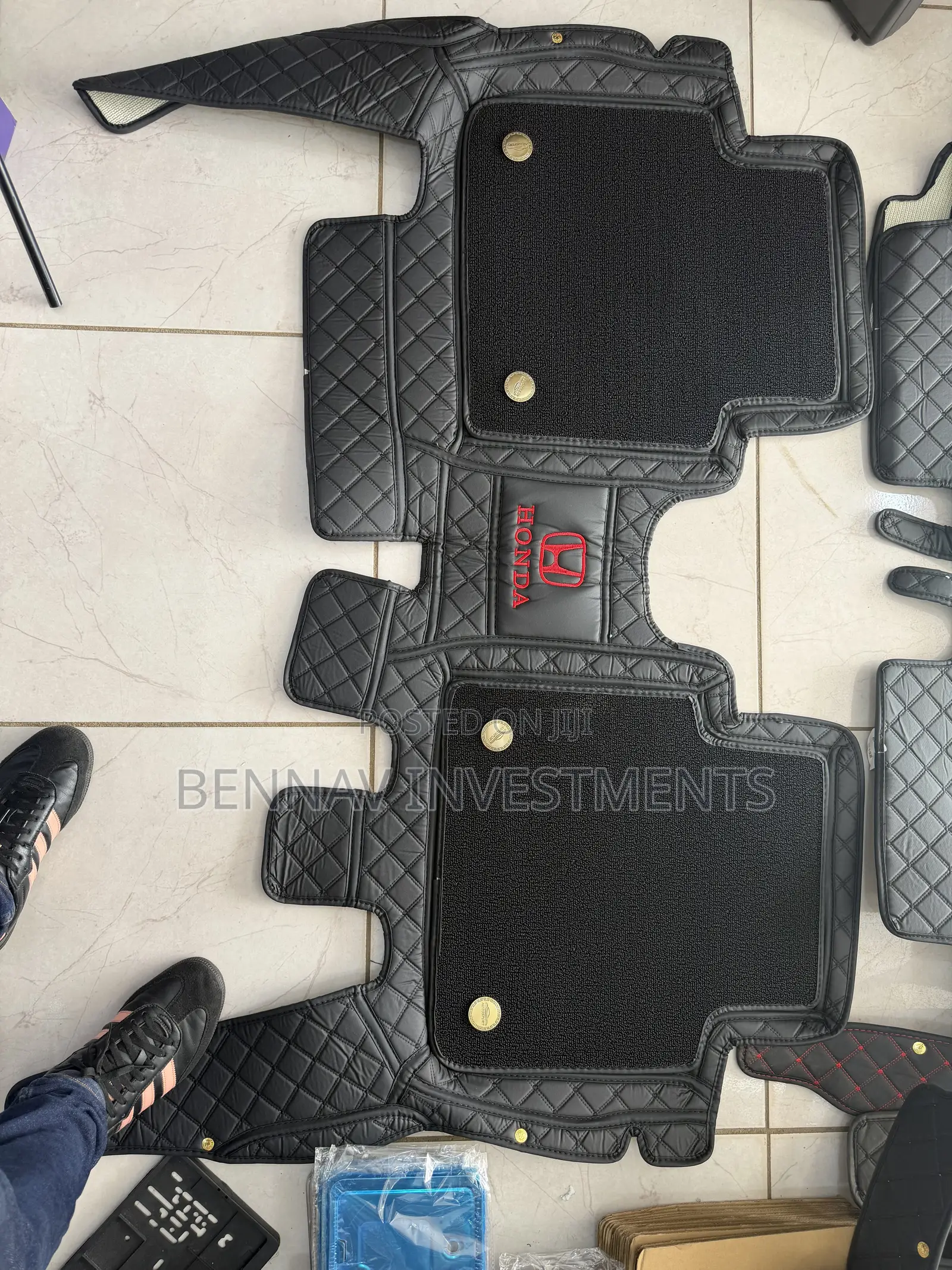 5D Premium Leather Floor Mat/Carpet for Honda HR-V 2017 to 2021