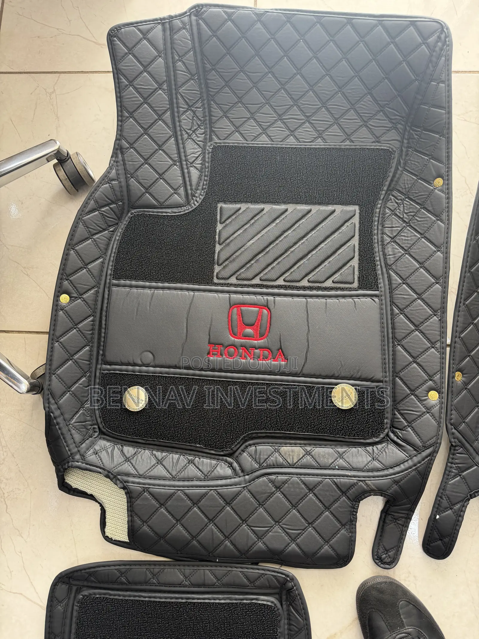 5D Premium Leather Floor Mat/Carpet for Honda HR-V 2017 to 2021