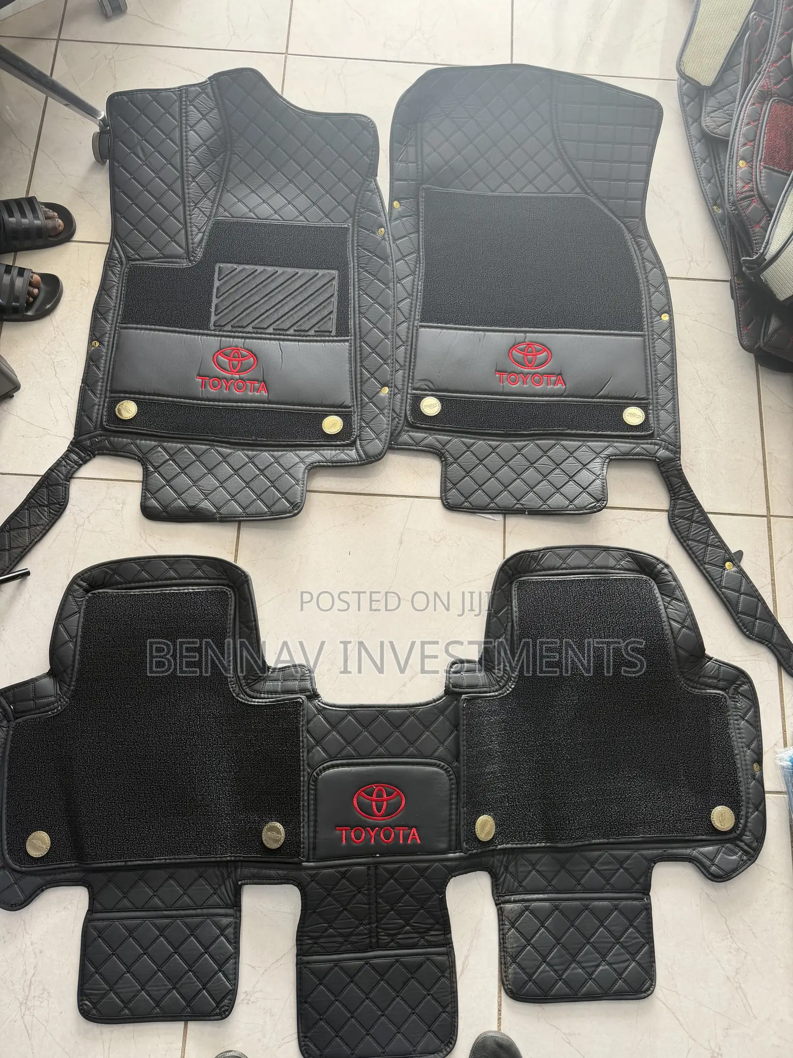 5D Premium Leather Floor Mat/Carpet for Toyota Highlander 2015 to 2019