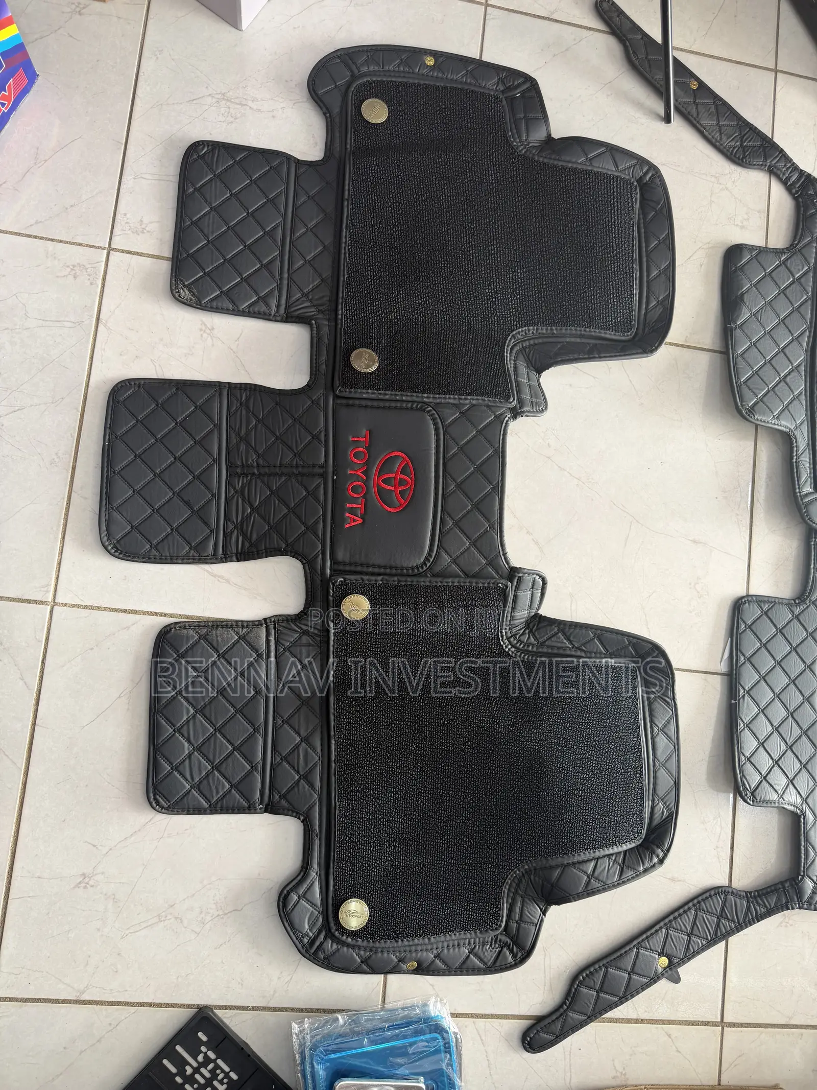 5D Premium Leather Floor Mat/Carpet for Toyota Highlander 2015 to 2019