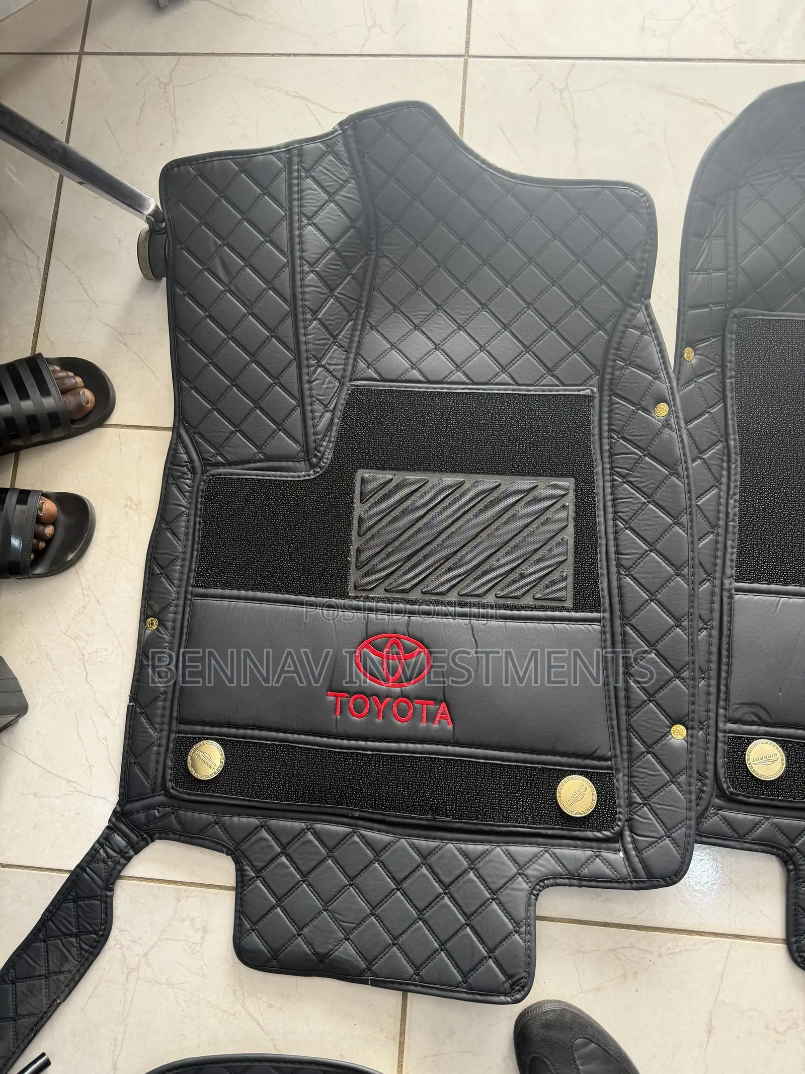 5D Premium Leather Floor Mat/Carpet for Toyota Highlander 2015 to 2019
