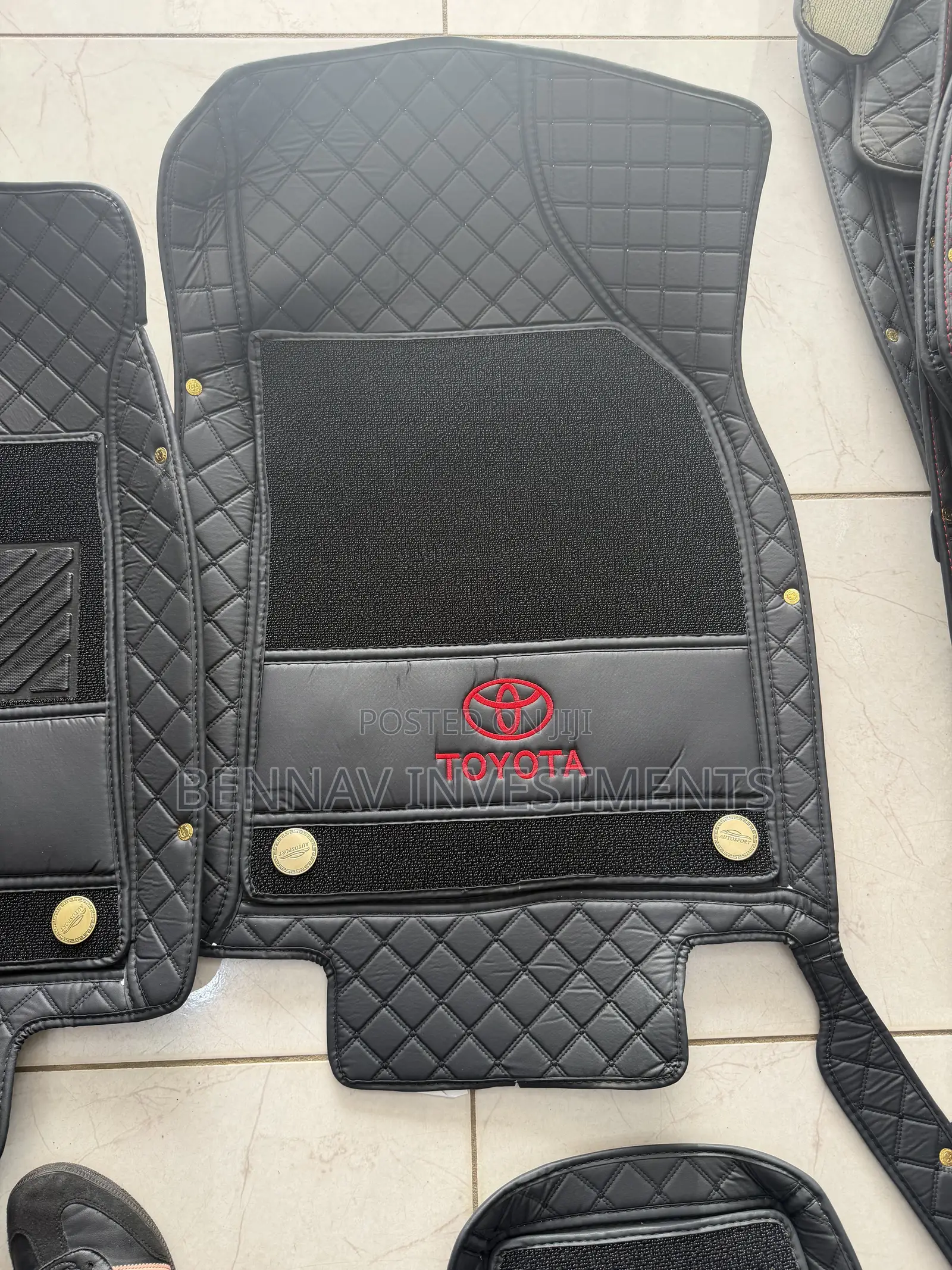 5D Premium Leather Floor Mat/Carpet for Toyota Highlander 2015 to 2019