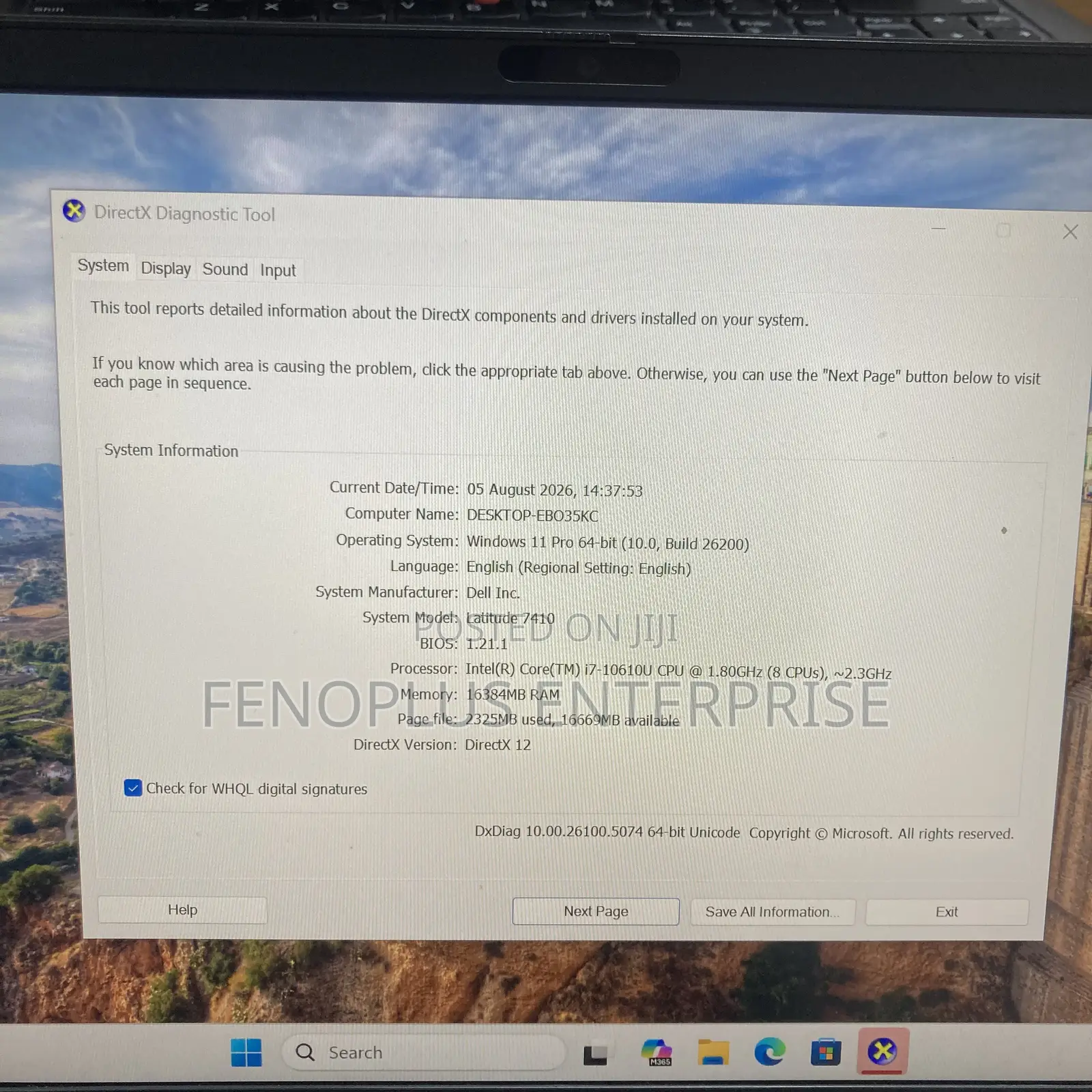 Laptop Dell Latitude 7410 16GB Intel Core i7 SSD 256GB