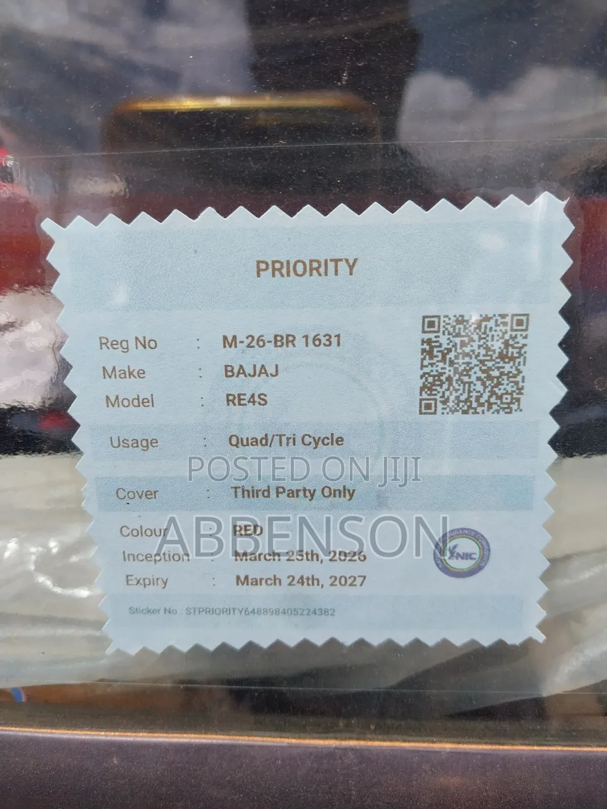 Bajaj RE 2026 Red