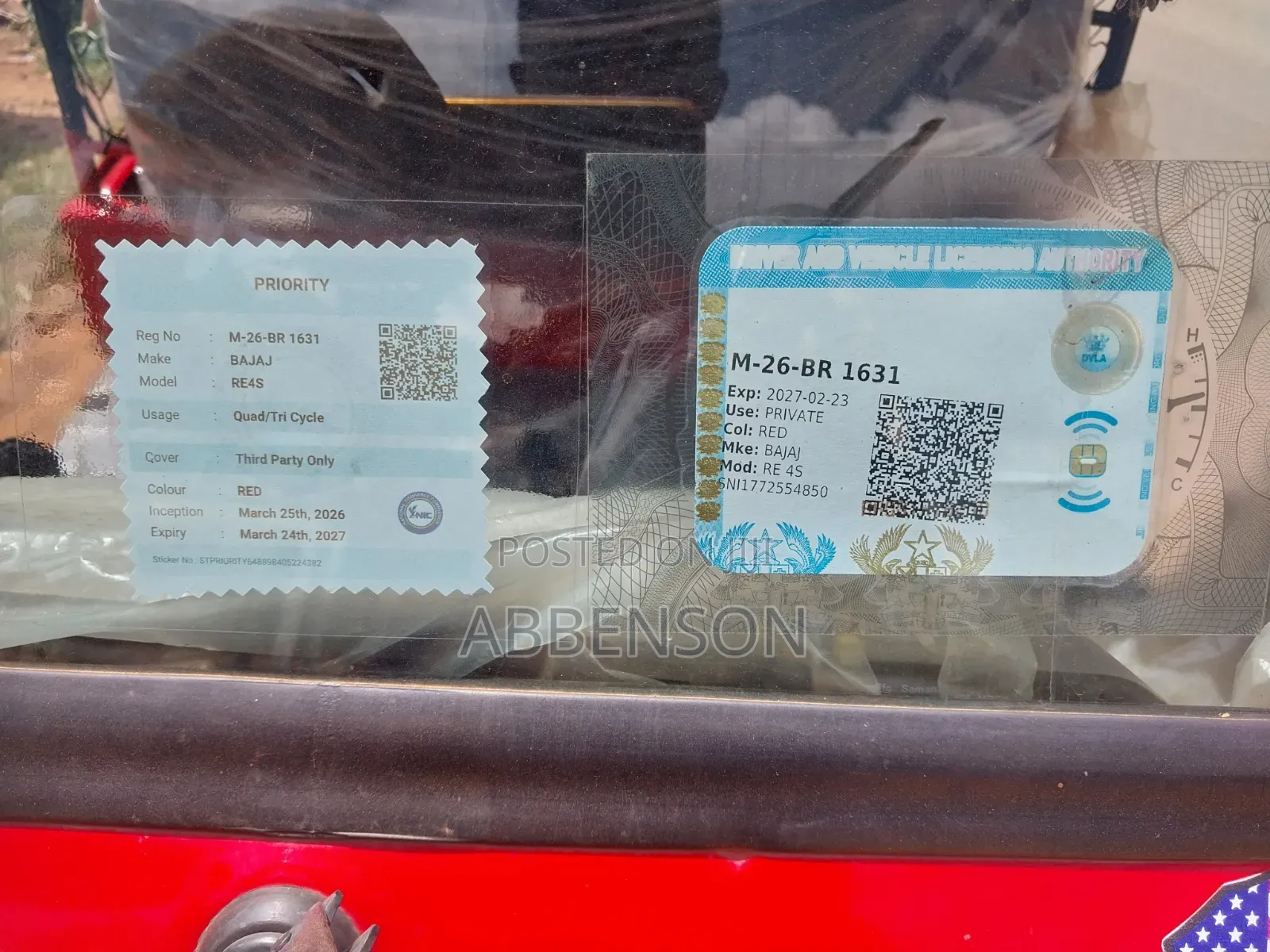 Bajaj RE 2026 Red