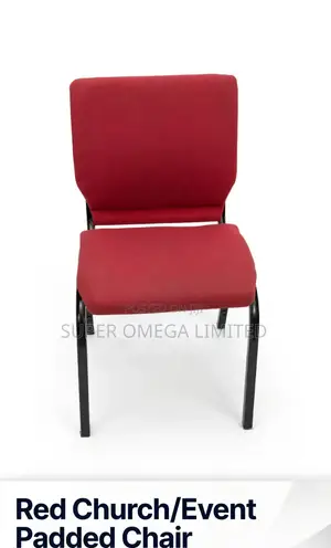 Comfortable Red Padded Event/Church Chairs
