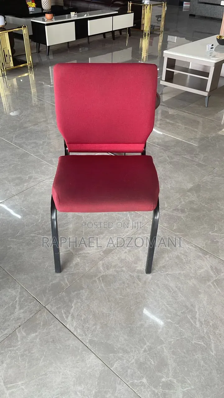 Comfortable Red Padded Event/Church Chairs