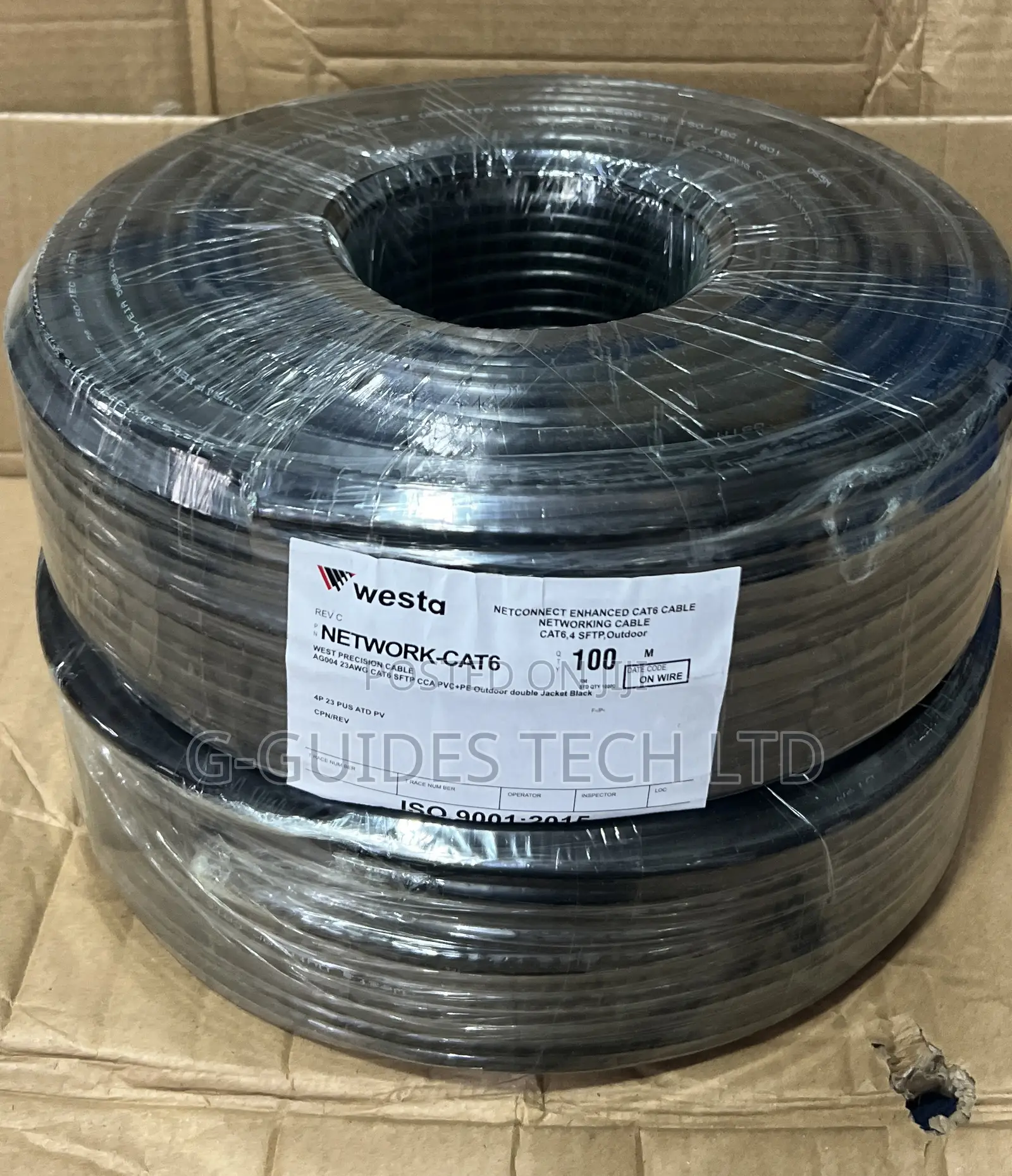 Westa 100m Cat6 SFTP Outdoor Cable, Westa Cat6 Outdoor Cable 100m