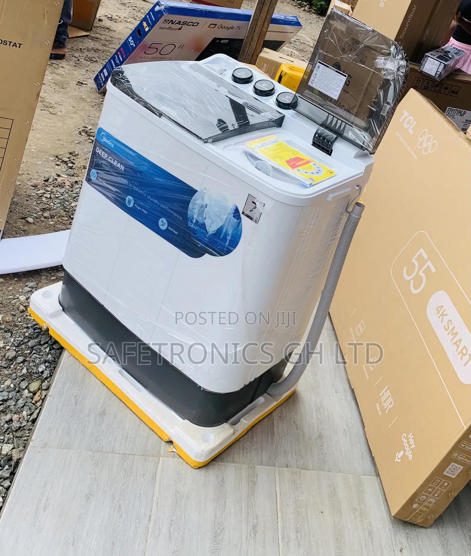 Lastest Good Midea 7.0kg Semi Auto Washing Machine MF100W70/W-GH