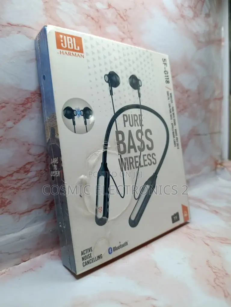 JBL SF-G118 Noise-Cancelling Neckband Earbuds
