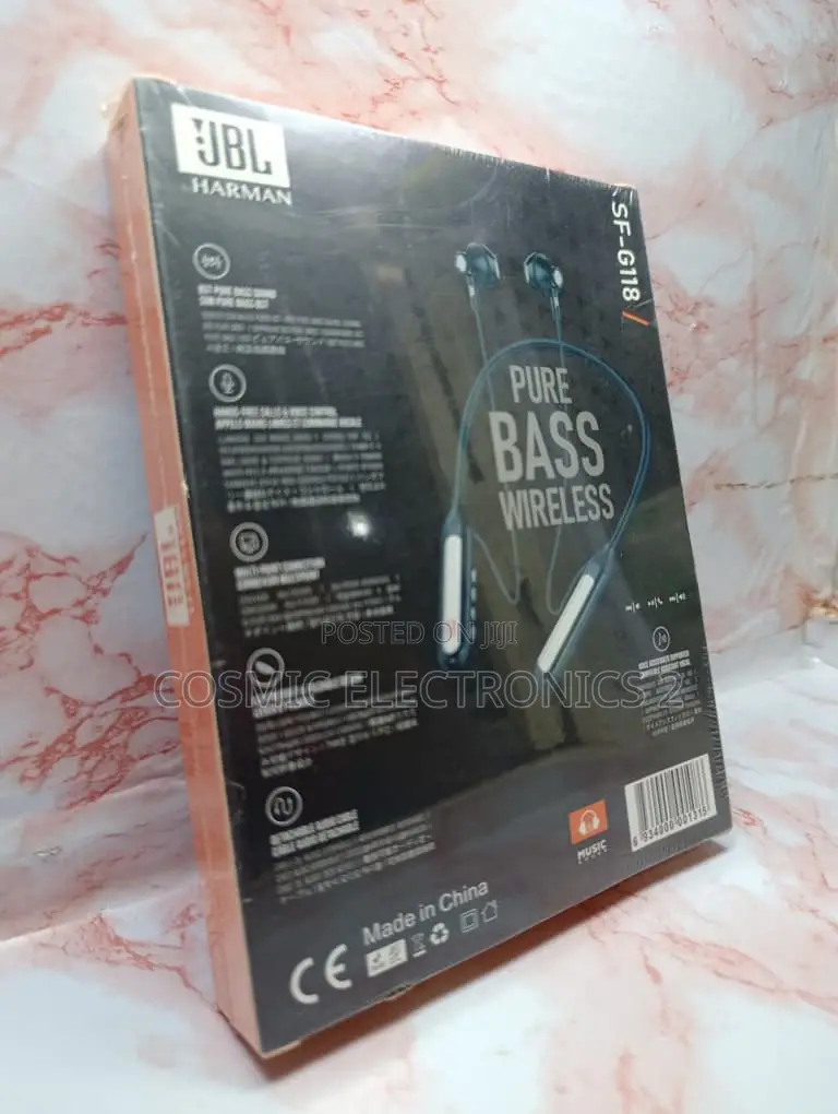 JBL SF-G118 Noise-Cancelling Neckband Earbuds