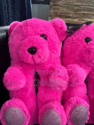 Fluffy Teddy Bear Slippers – Pink