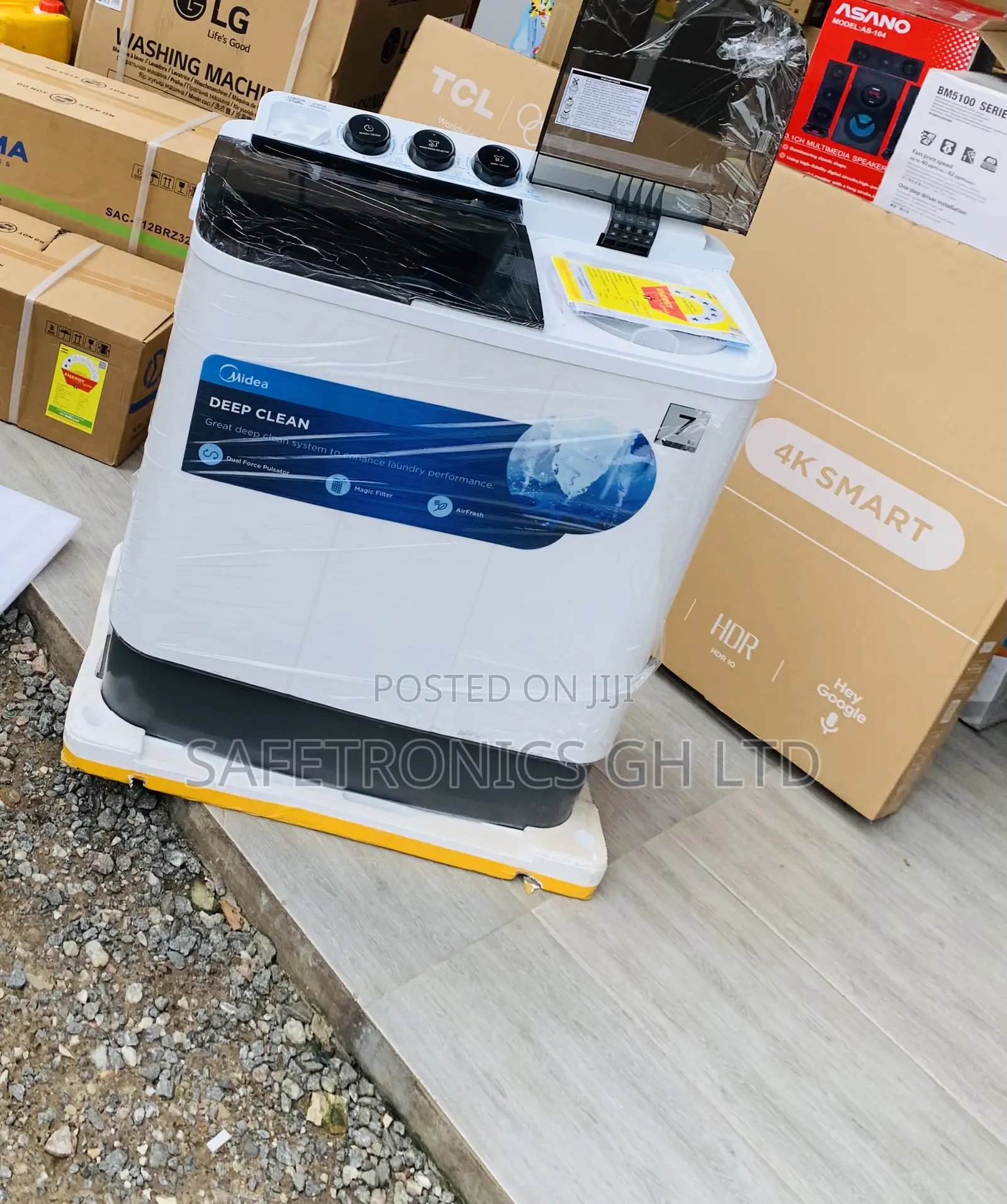 Best Reliable Midea 7.0kg Semi Auto Washing Machine MF100W70/W-GH