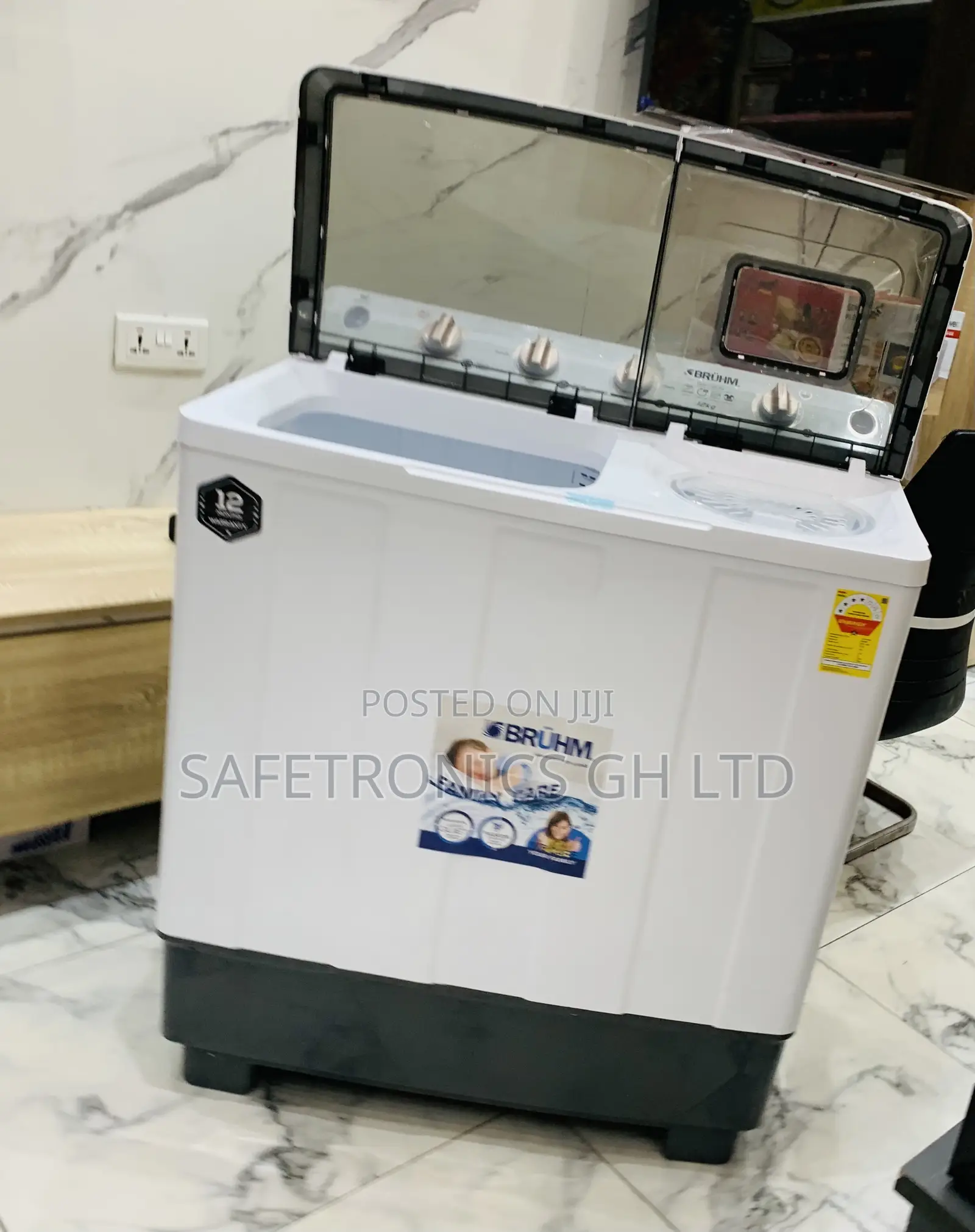 Valuable Bruhm 12kg Twin Tub Semi Automatic BWT-120H