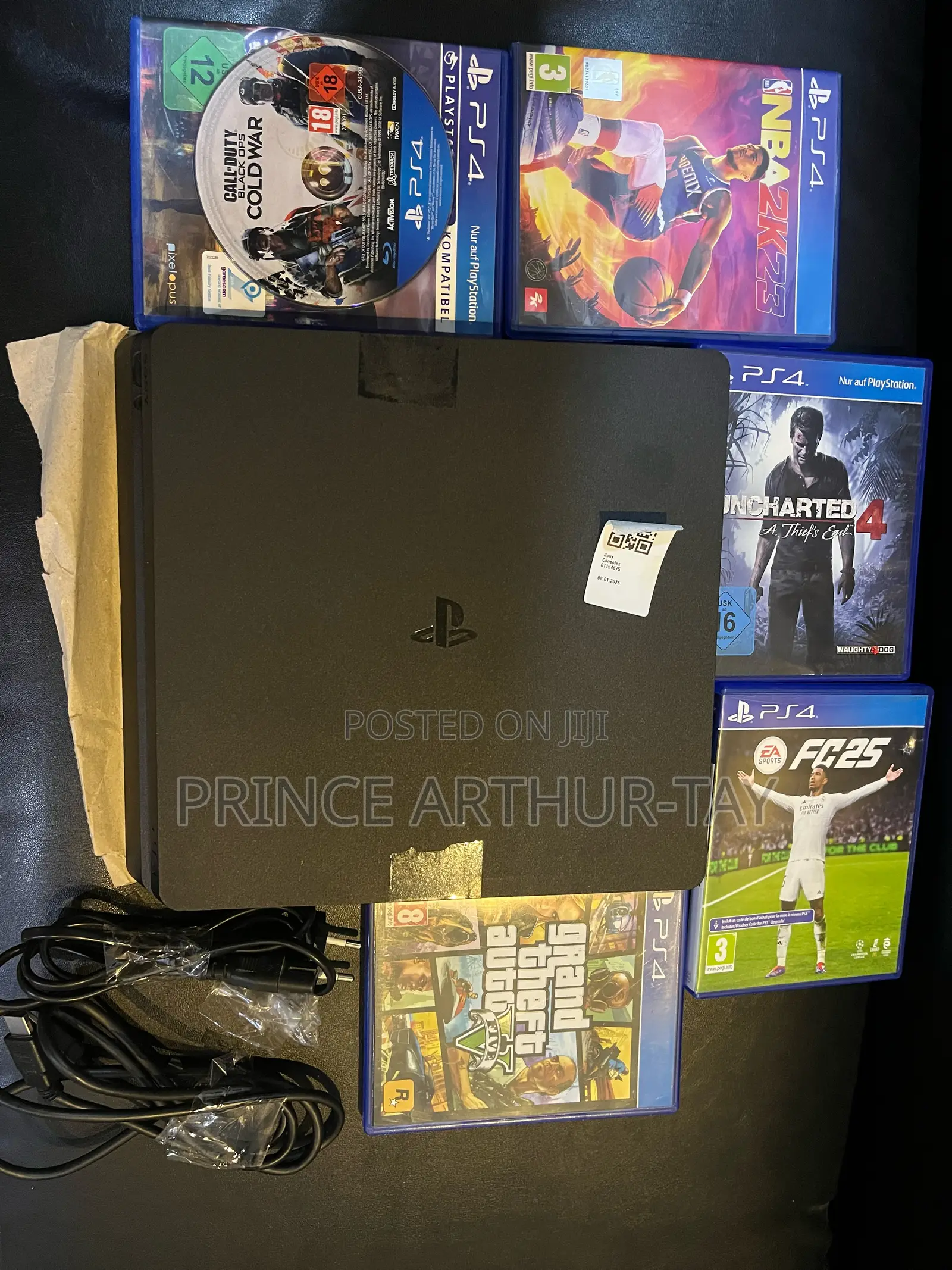Ps4 Slim 1tb With 5 Solid Cd Games Non Jailbreak